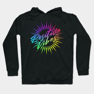 Positive Vibes Rainbow Hoodie